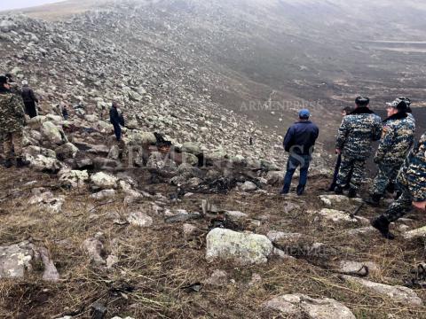 Search operations for crashed SU-25 aircraft of Armenian 
Armed Forces 