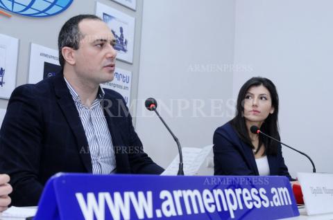Press conference of experts on Arabic studies Armen Petrosyan 
and Arpine Hovsepyan