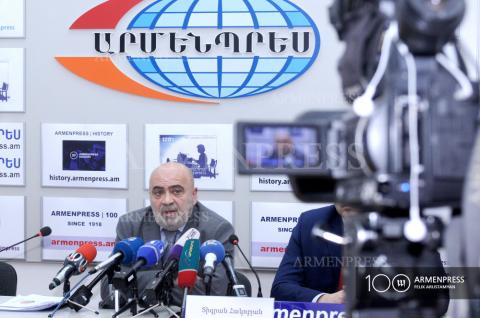 Press conference of Tigran Hakobyan, chair of the National 
Commission on TV and Radio
