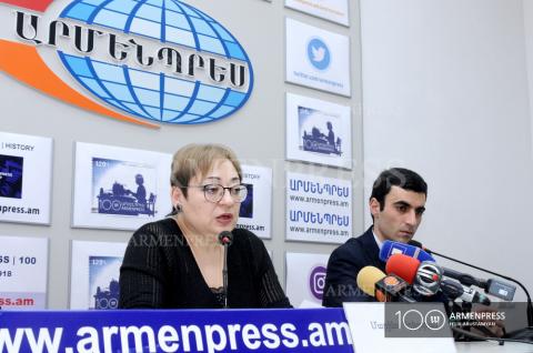 Conférence de presse conjointe de l'auteur du projet '' Génocide ordinaire'' et d'un spécialiste en études azerbaidjanaises