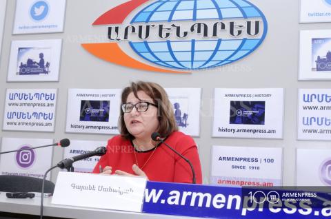 Press conference of Gayane Sahakyan 