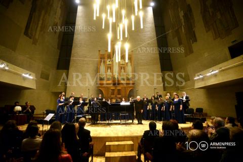 Concert du choeur de chambre d'État consacré au jubilé du 
compositeur Tigran Mansourian