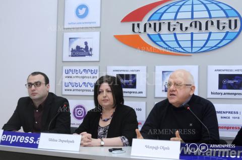 Press conference of Georgi Okoyev, Anna Chobanyan, Davit 
Zohrabyan and Arman Badalyan 