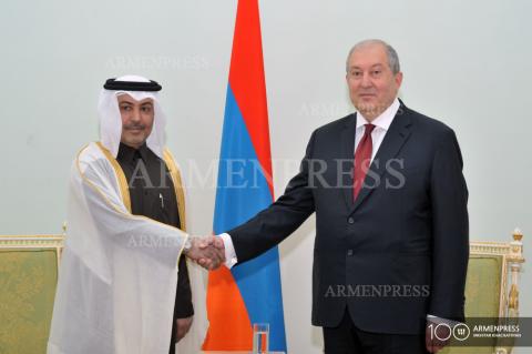 L'Ambassadeur extraordinaire et plénipotentiaire du Qatar en 
Arménie a présenté ses lettres de créance au président Armen 
Sarkissian 


