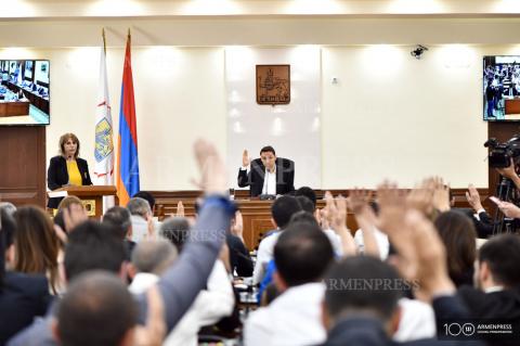 Séance du conseil municipal d'Erevan