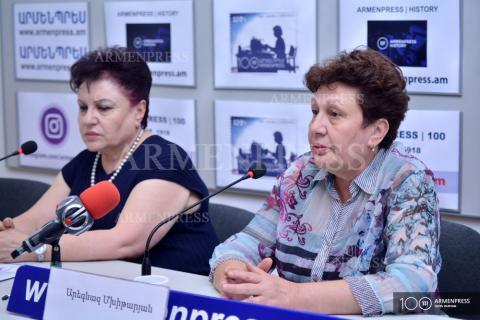 Press conference of Hasmik Ghazinyan and Aregnaz Mkhitaryan