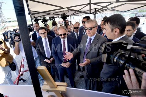Nikol Pashinyan était présent à la cérémonie solennelle de 
lancement de la construction d'une nouvelle centrale  de 250 
MW

