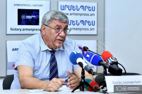 Conférence de presse du président du Comité des sciences, Samvel Haroutiounian