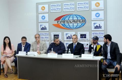 Conférence de presse sur la soirée italo-arménienne organisée par l'ambassade d'Italie en Arménie