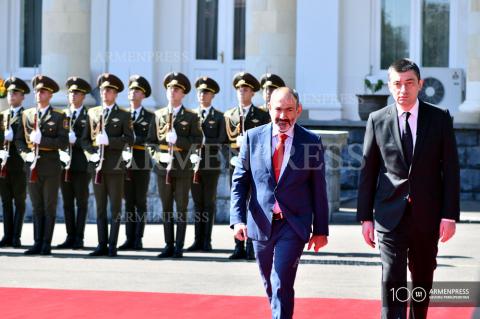 Official welcoming ceremony for Prime Minister of Georgia in 
Armenia