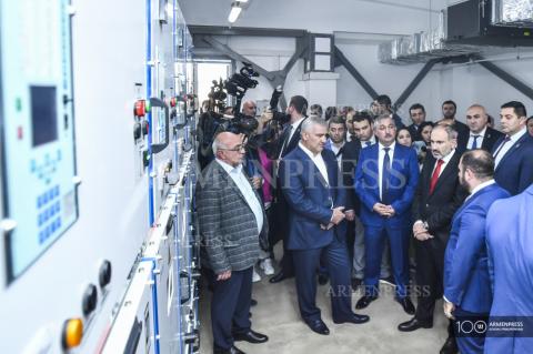 Le Premier ministre était présent à la cérémonie de redémarrage de la sous-station «Haghtanak»