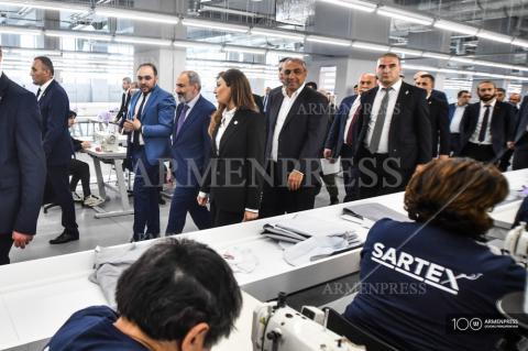  Nikol Pashinyan, assiste à la cérémonie d'ouverture de l'usine «Asa Garment»