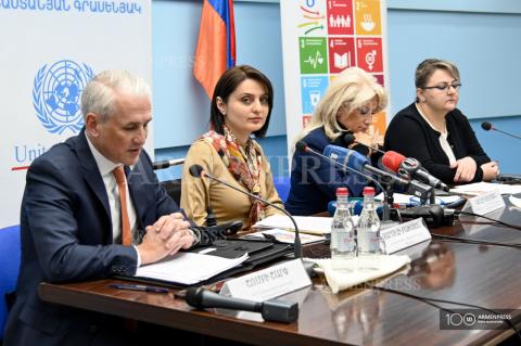 Press conference dedicated to the launch of 16 Days of 
Activism for no violence against women and children