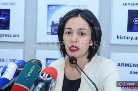 Conférence de presse de Janna Andreassian, vice-ministre du Travail et des Affaires sociales de la République d’Arménie