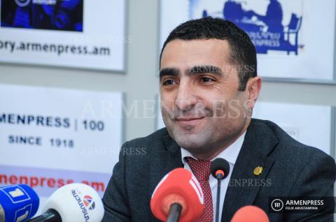 Governor of Kotayk Romanos Petrosyan's news conference 