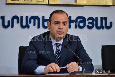 High Commissioner of Diaspora Affairs Zareh Sinanyan's news briefing