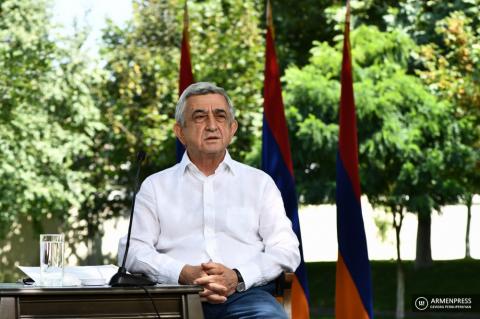 Ex-President Serzh Sargsyan's first news conference since 2018 
resignation 