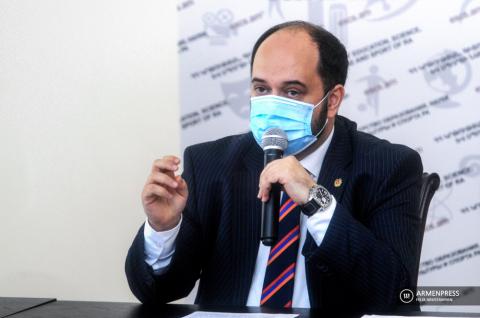 Minister of education, science, culture and sport Arayik 
Harutyunyan holds press conference 