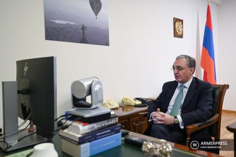 Видеовстреча Зограба Мнацаканяна с министром 
иностранных дел Греции Никосом Дендиасом