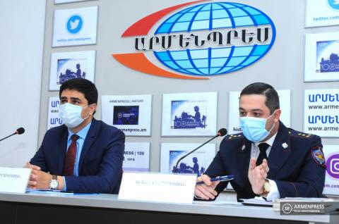 Press conference of Armenia’s representative to ECHR Yeghishe 
Kirakosyan and military prosecutor Arshak Martirosyan