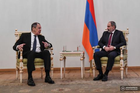 Armenian Prime Minister Nikol Pashinyan holds meeting with 
Russian Foreign Minister Sergei Lavrov 