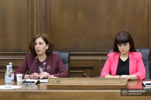 Пресс-конференция депутатов парламентской фракции 
"Мой шаг" Назели Багдасарян и Софии Овсепян