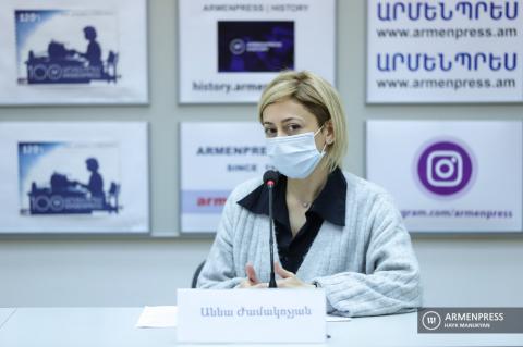 Пресс-конференция заместителя министра труда и 
социальных вопросов РА Анны Жамакочян