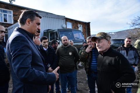 Визит Защитникa прав человека Армении Арман
Татояна в город Капан Сюникской области РА,
Агарак, Егвард, Чакатен и другие села