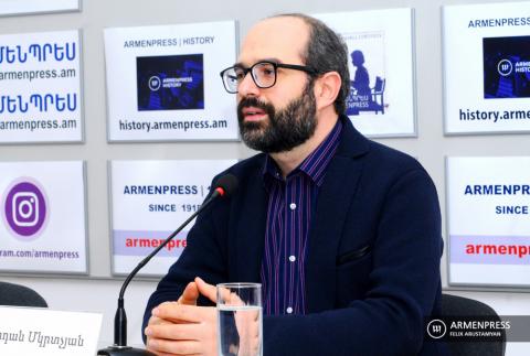 News conference of National Academic Theater Director Vardan 
Mkrtchyan 