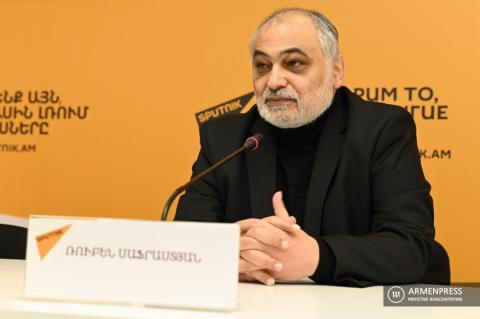 Press conference of expert on Turkish studies Ruben Safrastyan