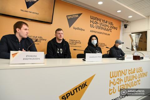 Press conference dedicated to launch of Basketball Eurasia 
League in Yerevan