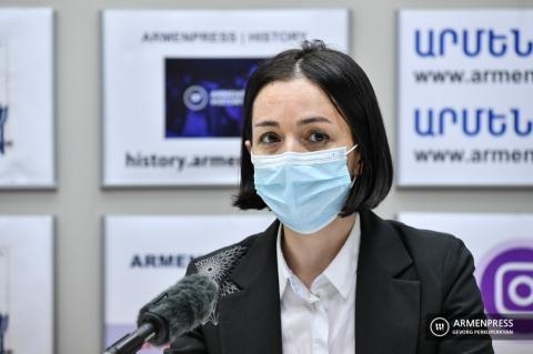 Press conference of deputy minister of education, science, culture and sport Zhanna Andreasyan