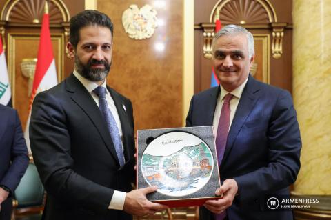 Caretaker Deputy PM Mher Grigoryan holds meeting with 
Kurdistan Deputy PM Qubad Talabani