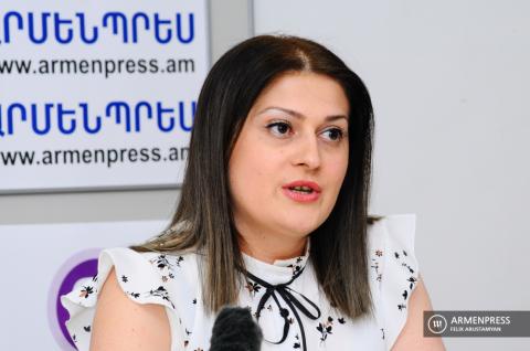 Press conference of representative of Ministry of Labor and 
Social Affairs Gayane Gharagyozyan

