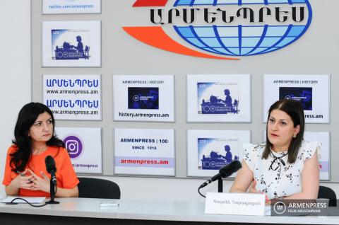 Press conference of representative of Ministry of Labor and Social Affairs Gayane Gharagyozyan