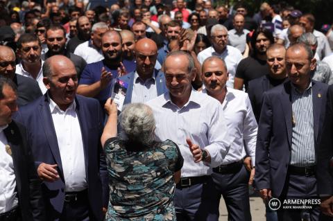 "Armenia" alliance holds pre-election campaign in Ararat 
province
