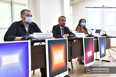 Yerevan'da düzenlenen 18. Uluslararası Altın Kayısı Film 
Festivali'ne adanmış basın toplantısı
