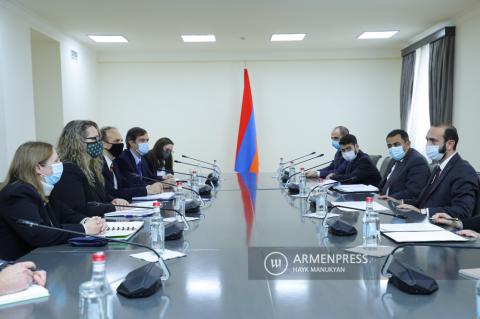 Armenian Foreign Minister Ararat Mirzoyan holds meeting with 
U.S. State Department’s Deputy Assistant Secretary Erika Olson
