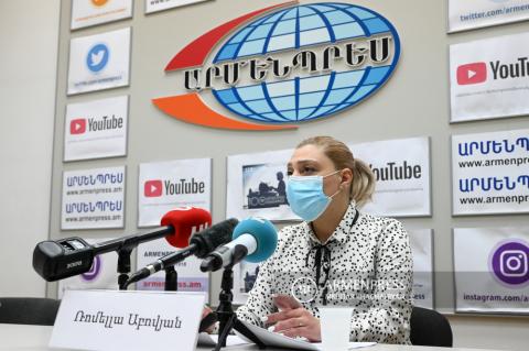 Press conference of NCDC official Romella Abovyan