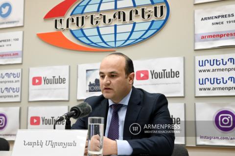 Minister of Labor and Social Affairs Narek Mkrtchyan's news 
conference 