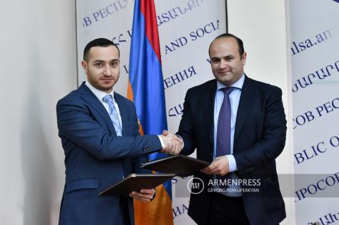 Memorandum signed with My Step foundation at Ministry of 
Labor and Social Affairs 