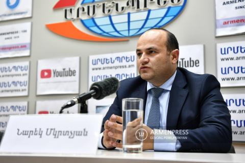 Press conference of Narek Mkrtchyan, Minister of Labor and 
Social Affairs 