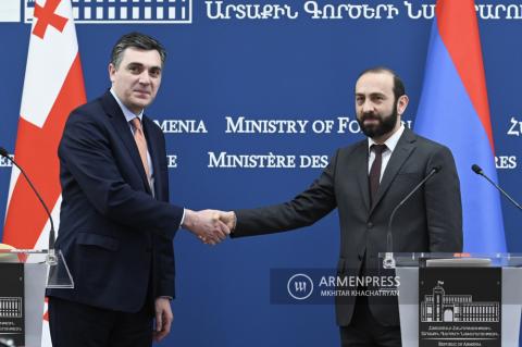 Armenian, Georgian Foreign Ministers hold joint press 
conference in Yerevan 