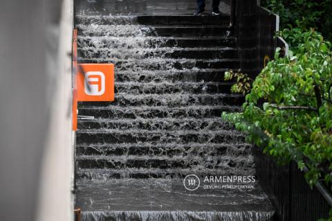 Heavy rainfalls in Yerevan 