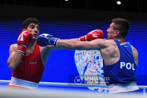 EUBC Men's European Boxing Championships in Yerevan: 
Middleweight Division: Armenia's Vakhtang Harutyunyan scores 
victory against Poland's Bartosz Golebiewski