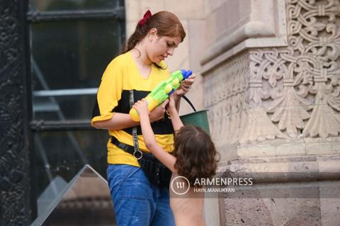 Vardavar festival in Yerevan 
