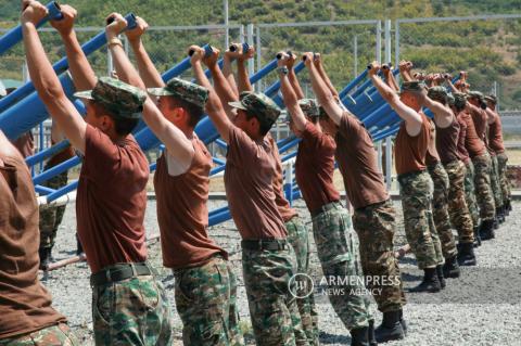 Military base of Armenian Armed Forces in the north-eastern 
section 