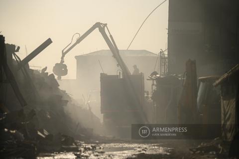 Search-and-rescue operations at Surmalu market 