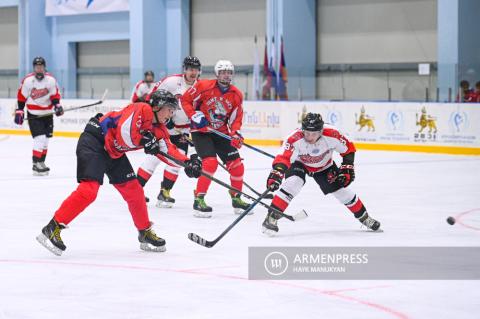 Opening ceremony of first hockey tournament in Yerevan: Dom 
Moskvy Championship 