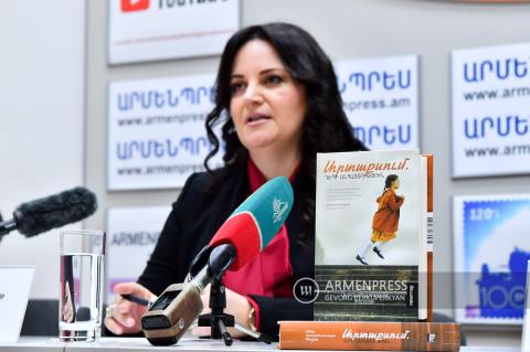 Armenian-American writer Anna Astvatsaturian Turcotte's press 
conference 